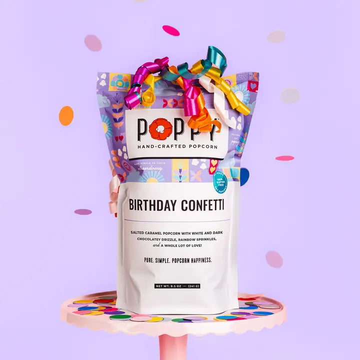 Poppy Popcorn Birthday Confetti