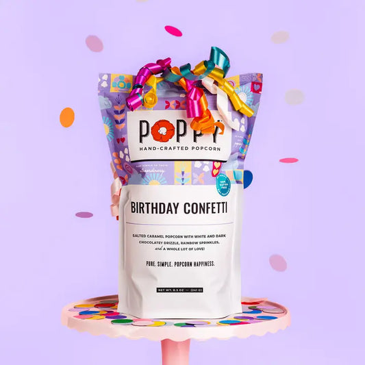 Poppy Popcorn Birthday Confetti