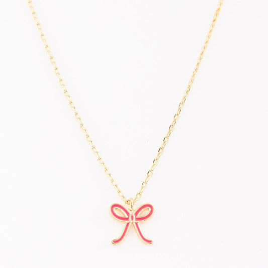 MICHELLE MCDOWELL Necklace Luxe Pink Bow
