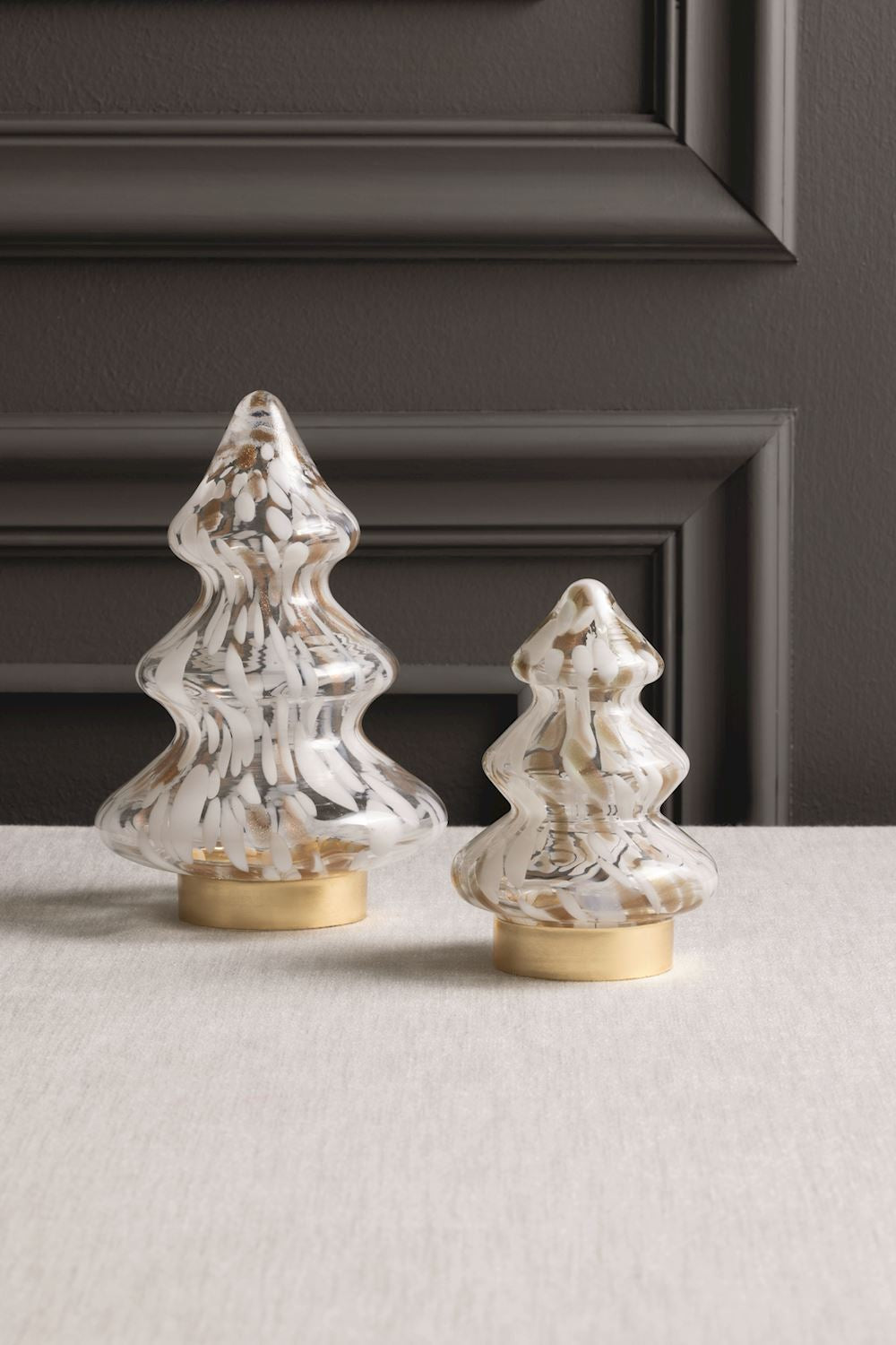 MUD PIE LARGE WHITE & GOLD TORTOISE TREE