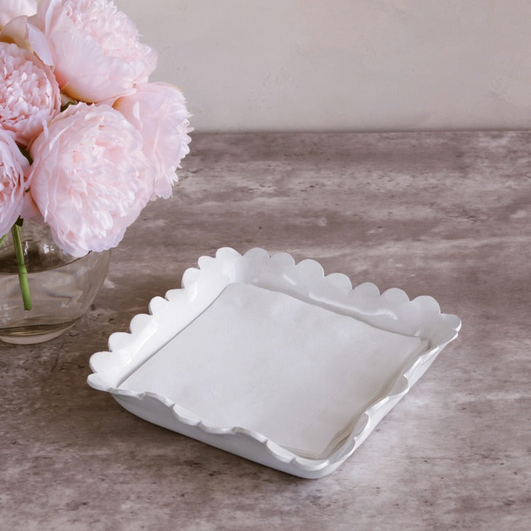 BEATRIZ BALL VIDA Colette Dinner Napkin Holder (White)-3312