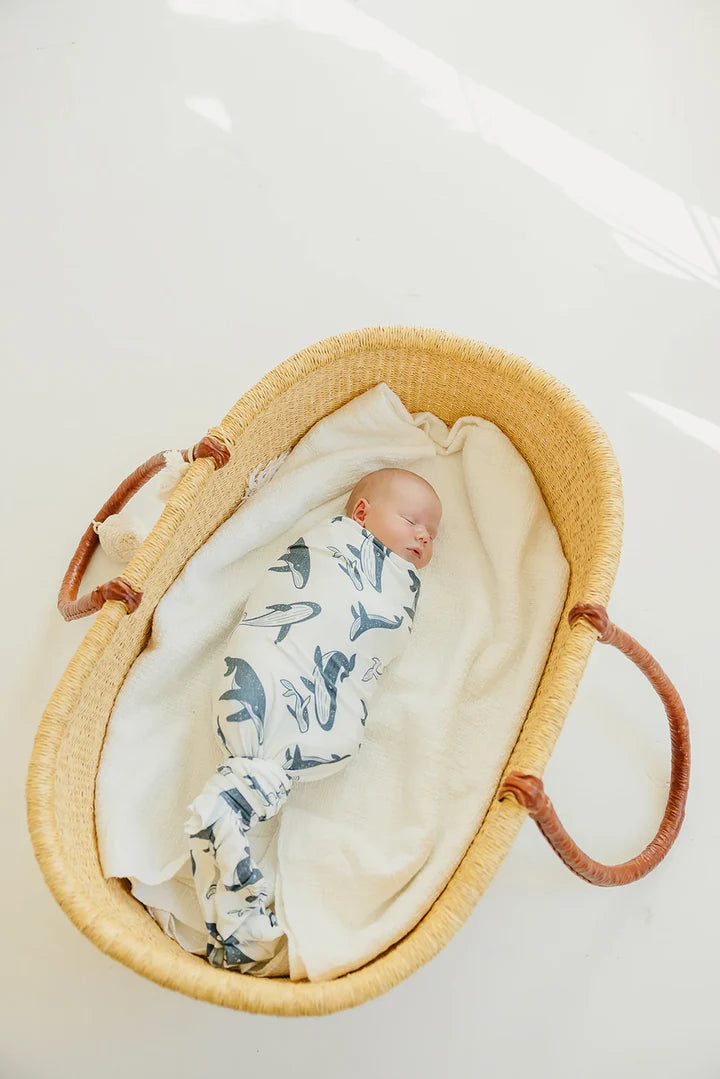 Copper Pearl Knit Swaddle Blanket | Cove