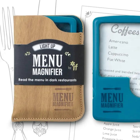 if USA Light Up Menu Magnifier-Aqua