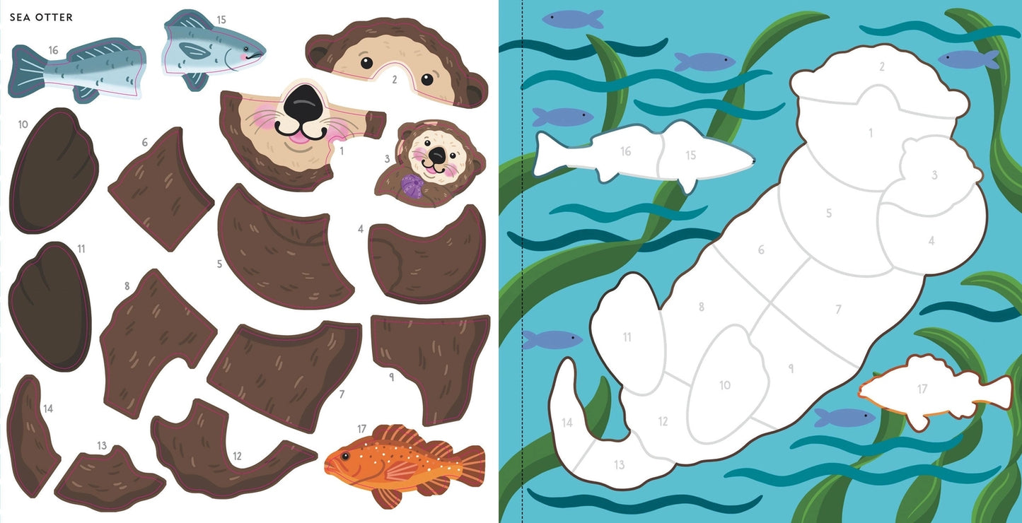 My First Color-By-Sticker Book -- Furry Friends