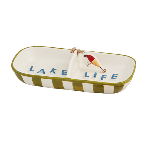 MUD PIE LAKE LIFE TIDBIT DISH