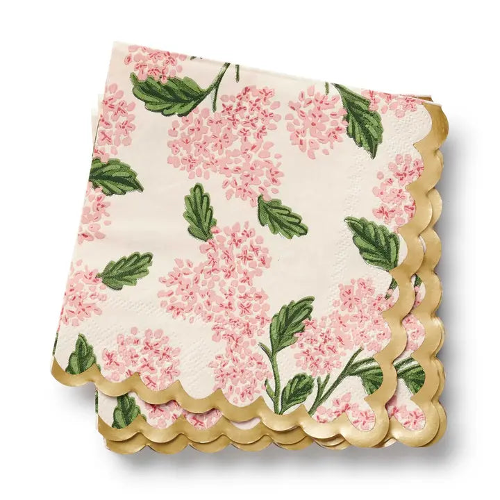 Rifle Paper Co. Pink Hydrangea Cocktail Napkins