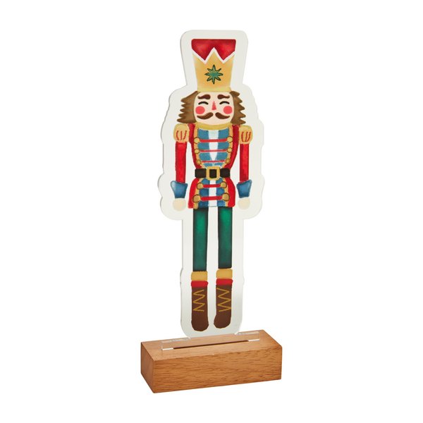 MUD PIE SMALL LIGHT-UP ACRYLIC NUTCRACKER