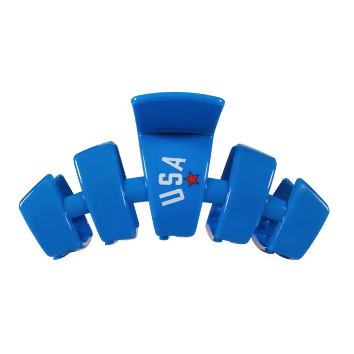 Teleties Classic Hair Clip | Large | USA Blue