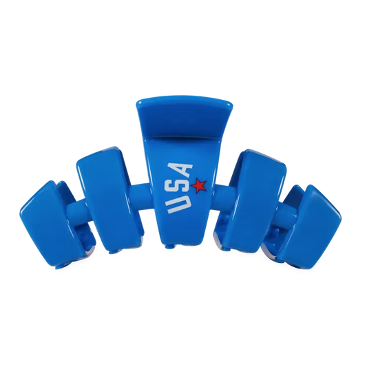Teleties Classic Hair Clip | Large | USA Blue