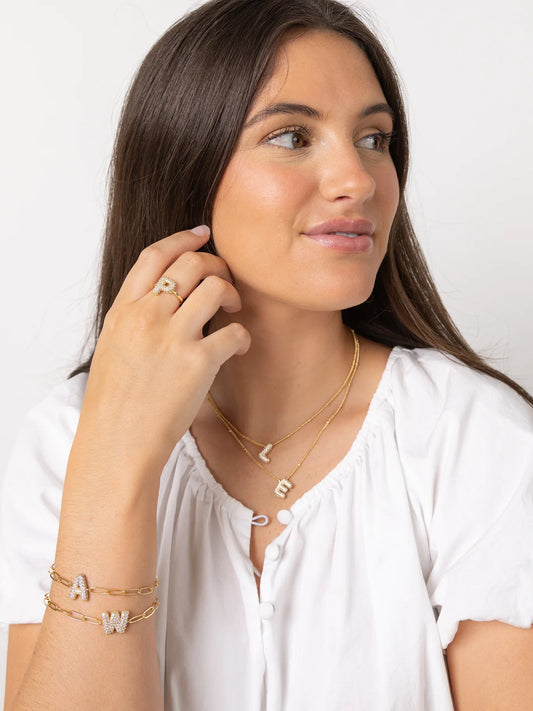 Michelle McDowell Chloe Luxe Initial Necklace-D