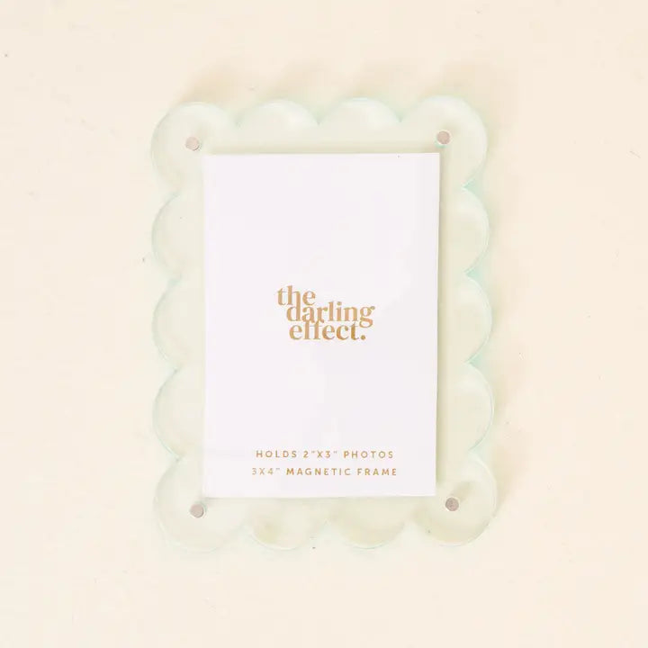 The Darling Effect Mini Acrylic Picture Frame Magnet-Pale Blue