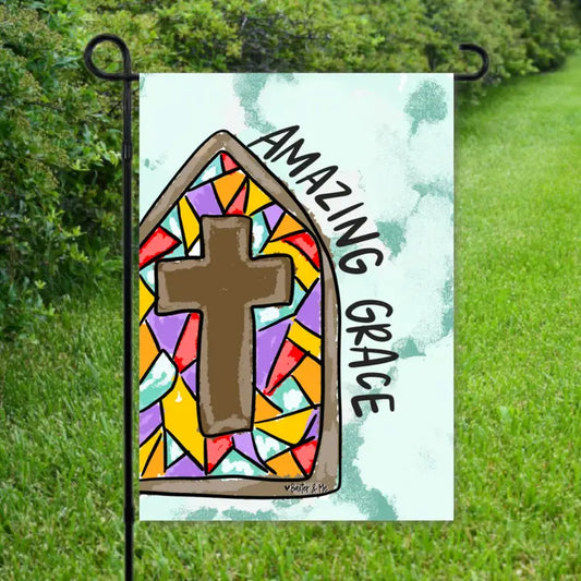 Baxter & Me Amazing Grace Garden Flag