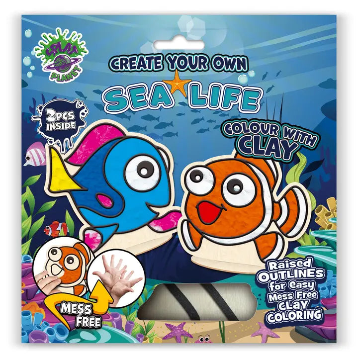 Splat Planet Sea Life Clay Colouring Kit