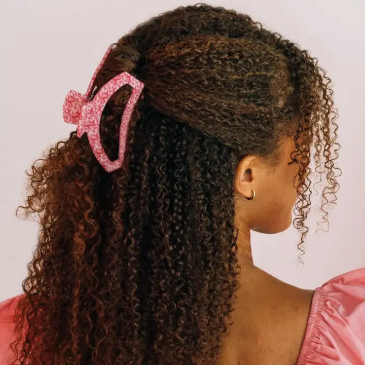 Teleties Open Hair Clip | Large | Wrapped in Ribbons