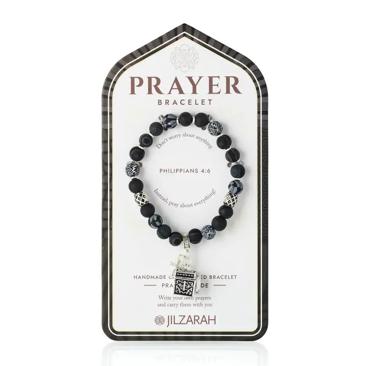 Jilzarah Black Prayer Bracelet