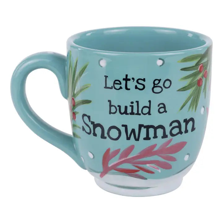 Glory Haus Let's Go Build A Snowman Mug