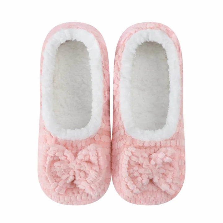 Pretty Plush Ballerina Snoozies Slippers-Pink