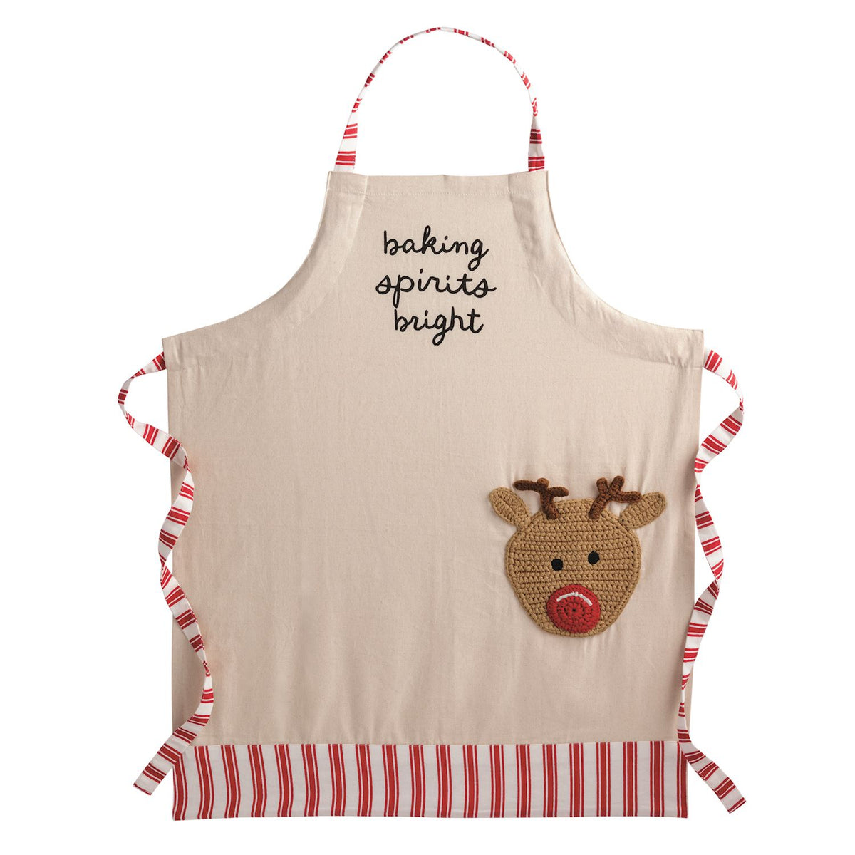 MUD PIE REINDEER POCKET APRON