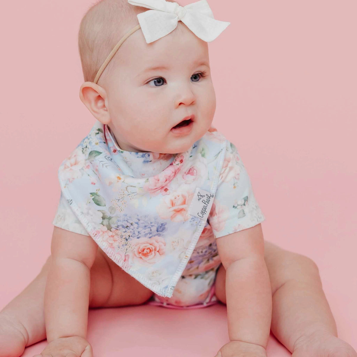 Copper Pearl 4 Pack Baby Bandana Bibs - Genevieve