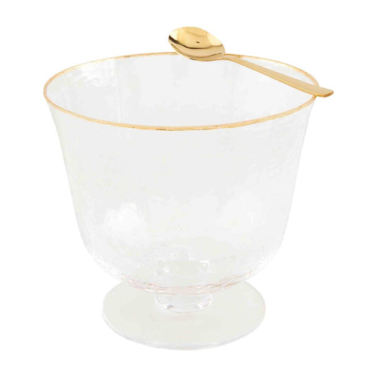 Mud Pie  Gold Edge Pedestal Bowl Set