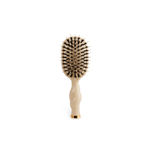 Teleties Mini Boar Bristle Hair Brush - Tan