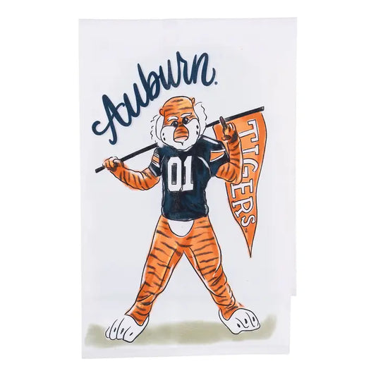 Glory Haus Auburn Mascot Tea Towel