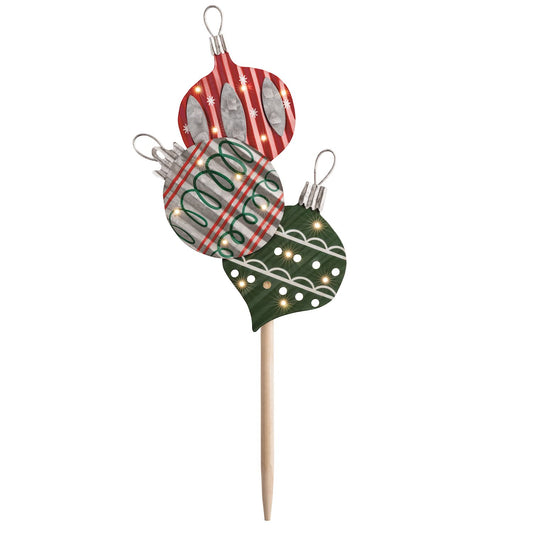 MUD PIE ORNAMENT LIGHT UP YARD STAKE