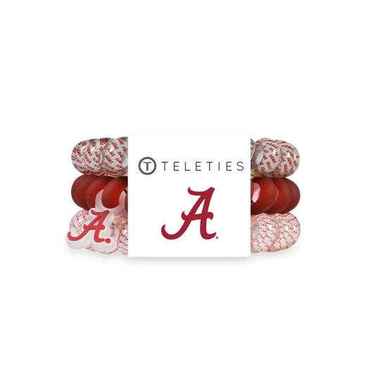 Teleties Spiral Hair Coils | Large | Roll Tide! Hair Ties