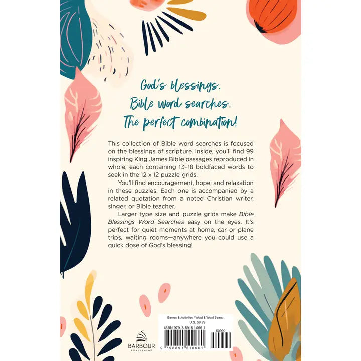 Barbour Publishing, Inc. Bible Blessings Word Searches