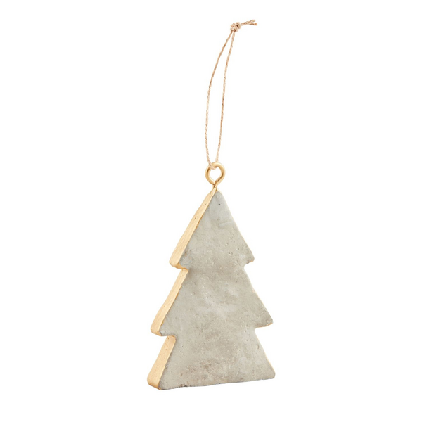 MUD PIE TREE GOLD CONCRETE ORNAMENT