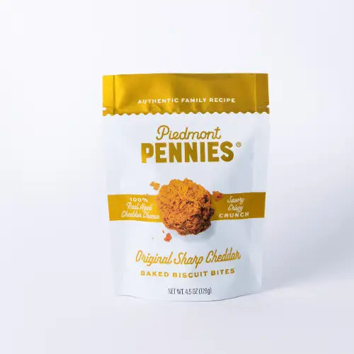 Piedmont Pennies Medium Pouch, Original Sharp Cheddar