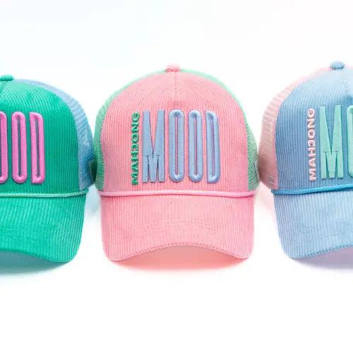 My Fair Mahjong Hat | Corduroy Trucker | Mahjong Mood