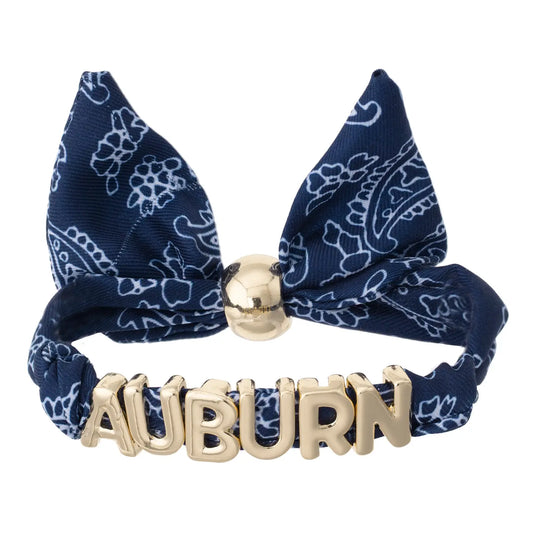 Canvas Style Auburn Tigers Bandana Slider Bracelet