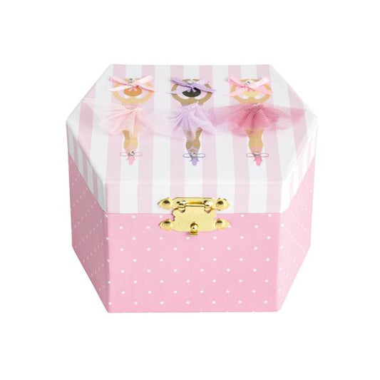 MUD PIE THREE BALLERINAS JEWELRY BOX