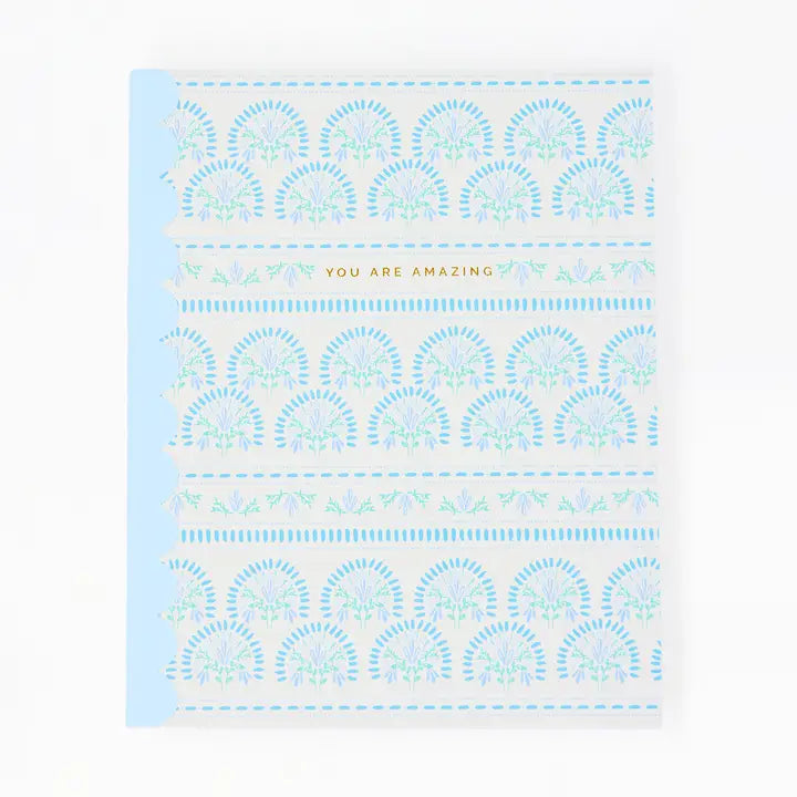 Mary Square Scallop Notebook | You Are Amazing