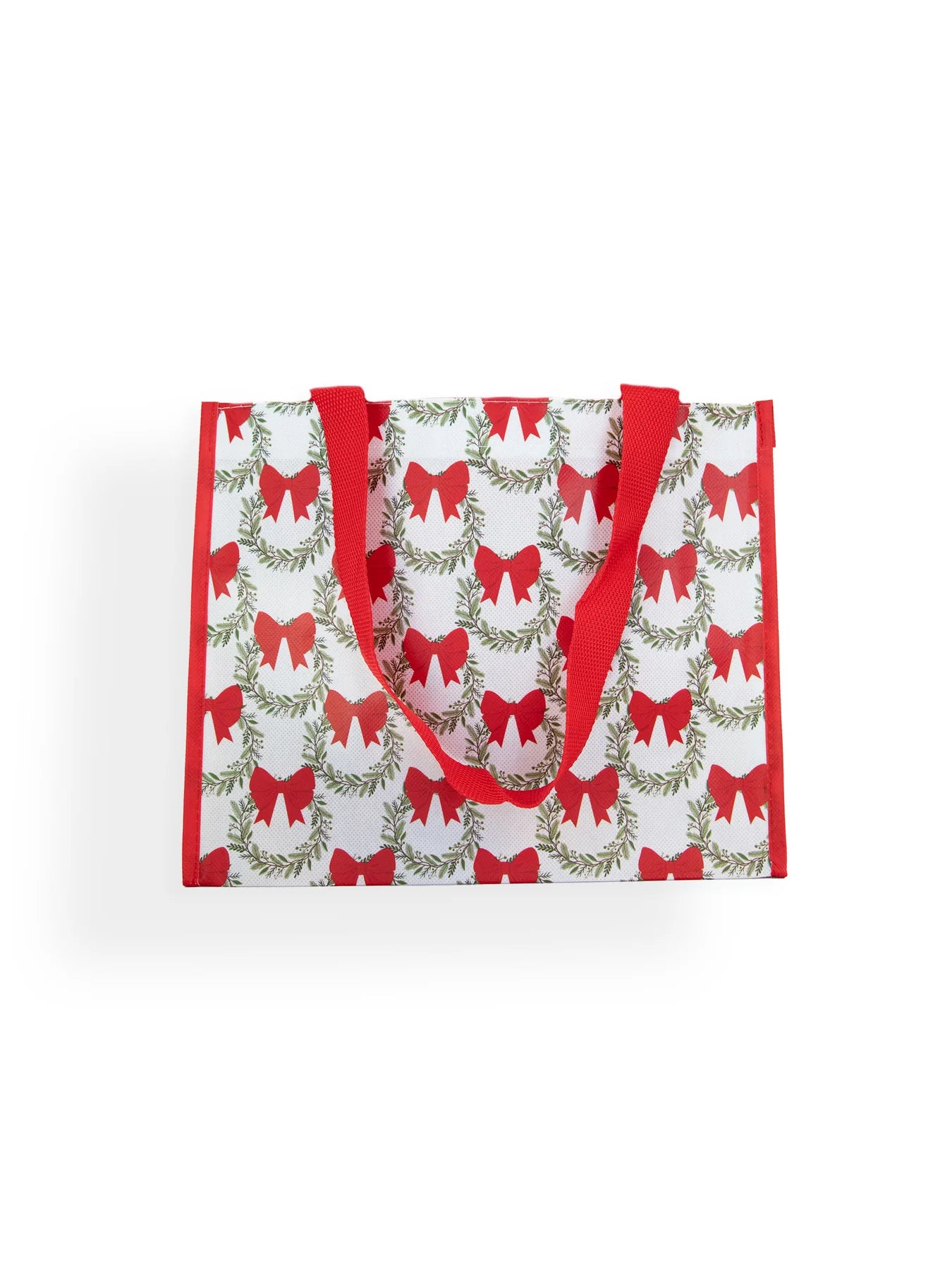 Mary Square Medium Gift Bag | Red Wreath