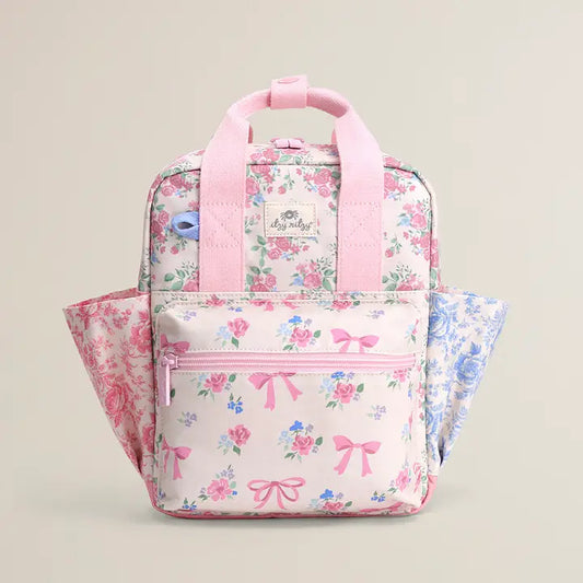 Itzy Ritzy Bitzy Backpack-Ribbons + Roses
