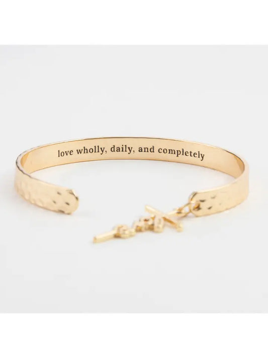 Howard's Inspirational Nina Love Charm Cuff Bracelet