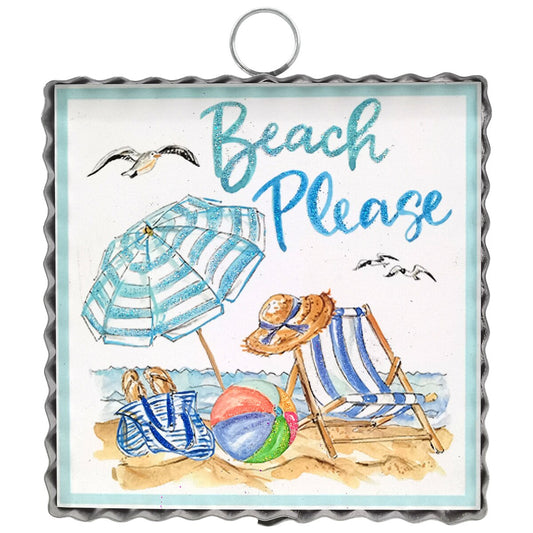The Round Top Collection Mini Art "Beach Please"