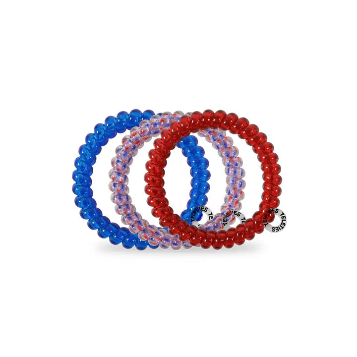 Teleties Patriot Pop Small Hair Ties
