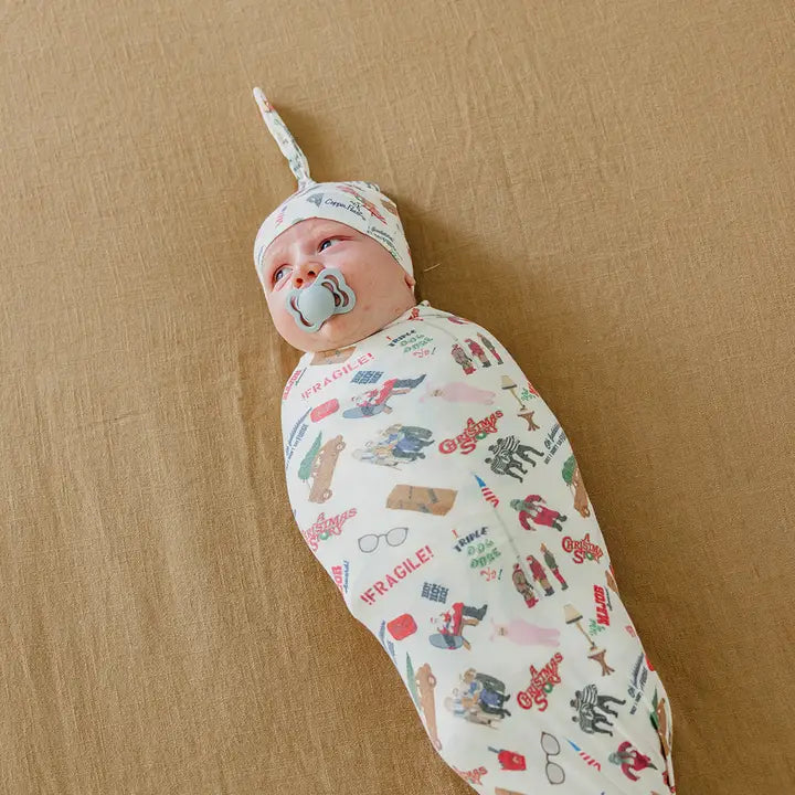 Copper Pearl Knit Swaddle Blanket - A Christmas Story