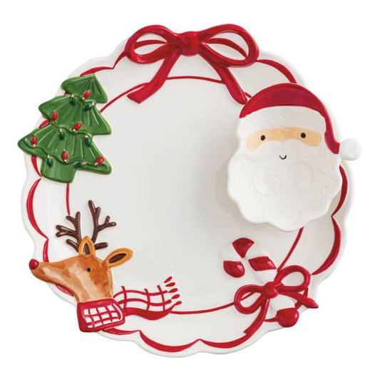 MUD PIE WHIMSICAL CHRISTMAS CHIP & DIP SET