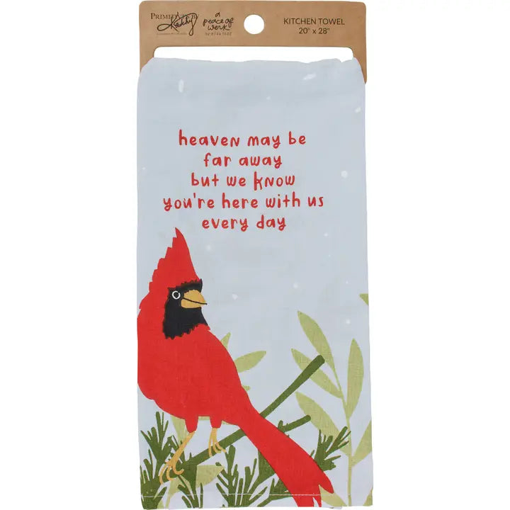 PRIMITIVES BY Kathy Here with Us Every Day Kitchen Towel