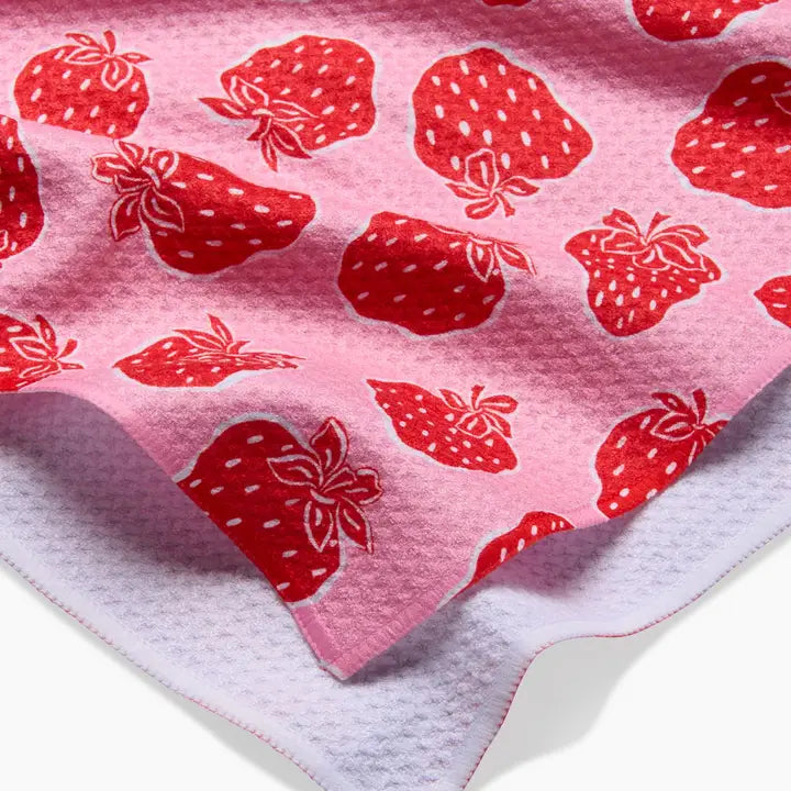 Geometry Strawberry Fields Tea Towel