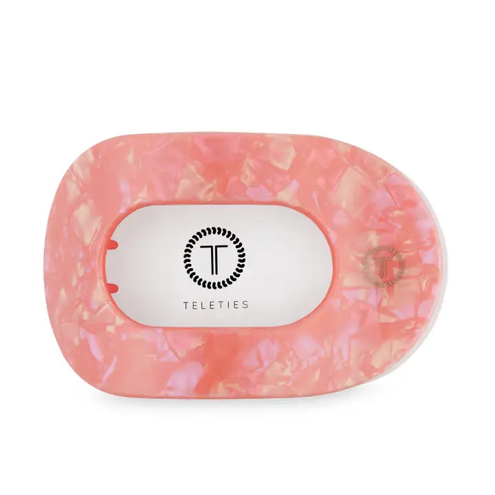 Teleties Flat Round Hair Clip | Large | Dreamsicle