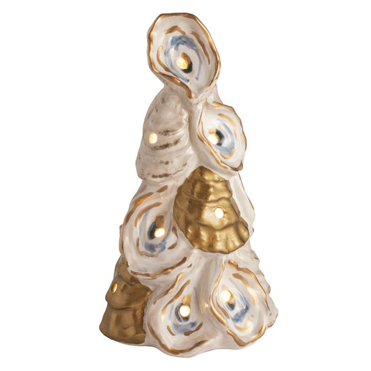 MUD PIE SMALL OYSTER LIGHT UP TREE