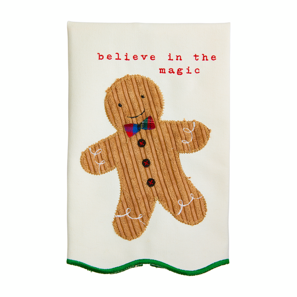 MUD PIE GINGERBREAD MAN LIGHT-UP TOWEL