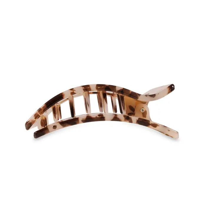 Teleties Flat Rectangle Hair Clip | Medium | Blonde Tortoise