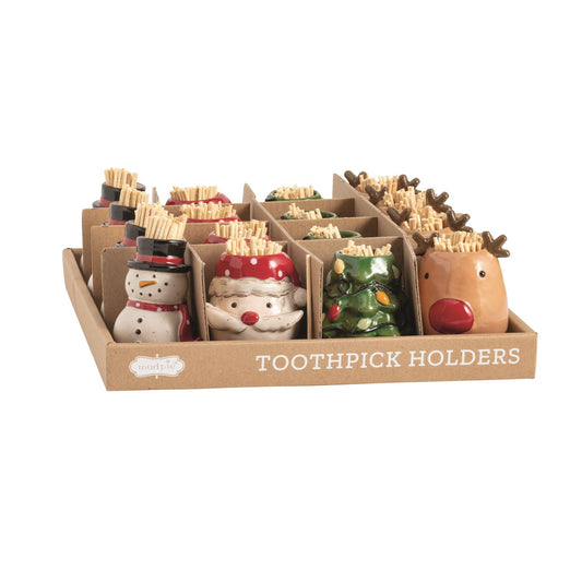 Mud Pie Farm Christmas Toothpick Holders