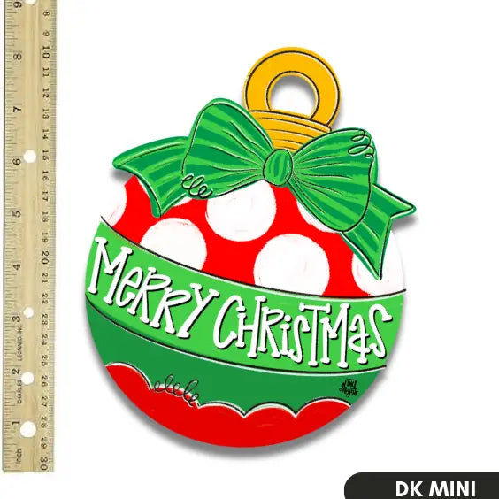 DK Designs Red Dot Christmas Bulb Mini